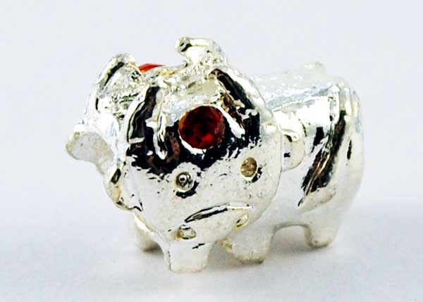 Cleopatra Silver Plated Charm Beads Sold In Packs Of Five