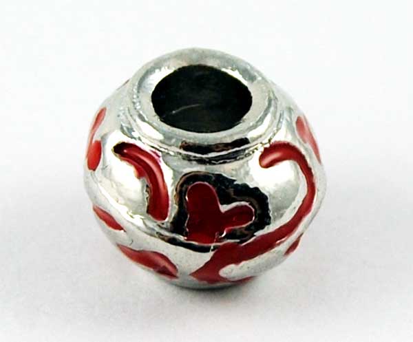Cleopatra Silver Plated Charm Beads Sold In Packs Of 5