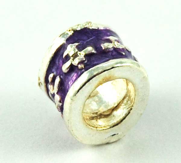 Cleopatra Silver Plated Charm Beads Sold In Packs Of 5