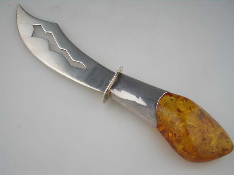 AMBER LETTER OPENER 18CM