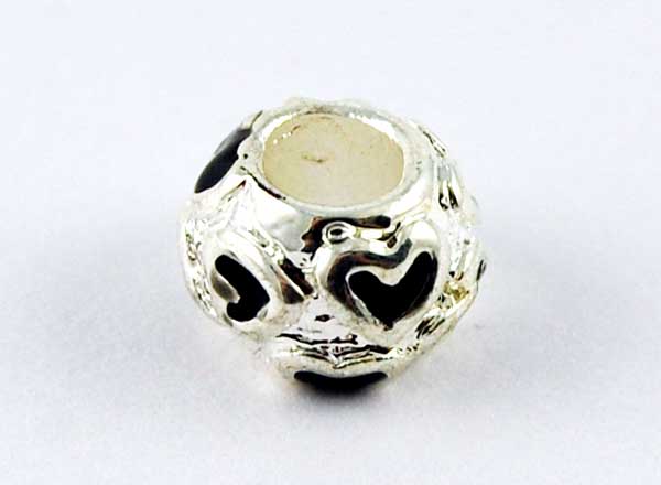 Cleopatra Silver Plated Charm Beads Sold In Packs Of 5