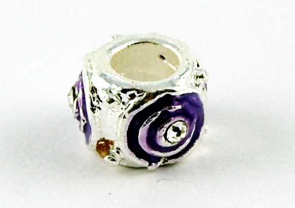 Cleopatra Silver Plated Charm Beads Sold In Packs Of 3