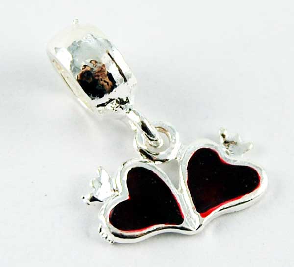 Cleopatra Silver Plated Charm Beads Sold In Packs Of 3