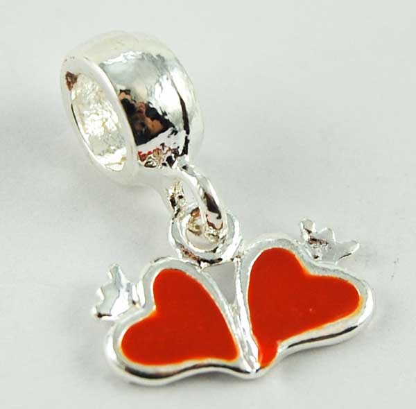 Cleopatra Silver Plated Charm Beads Sold In Packs Of 3