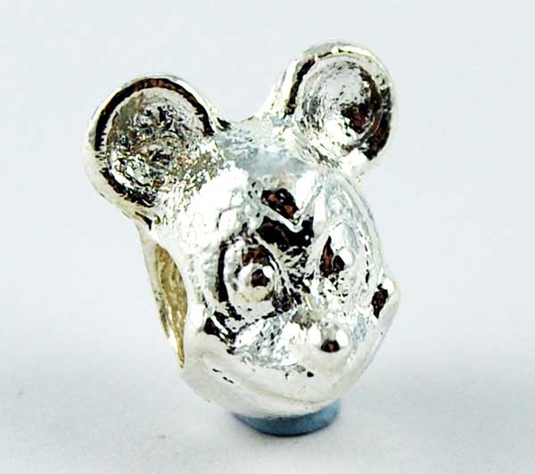 Cleopatra Silver Plated Charm Beads Sold In Packs Of 5
