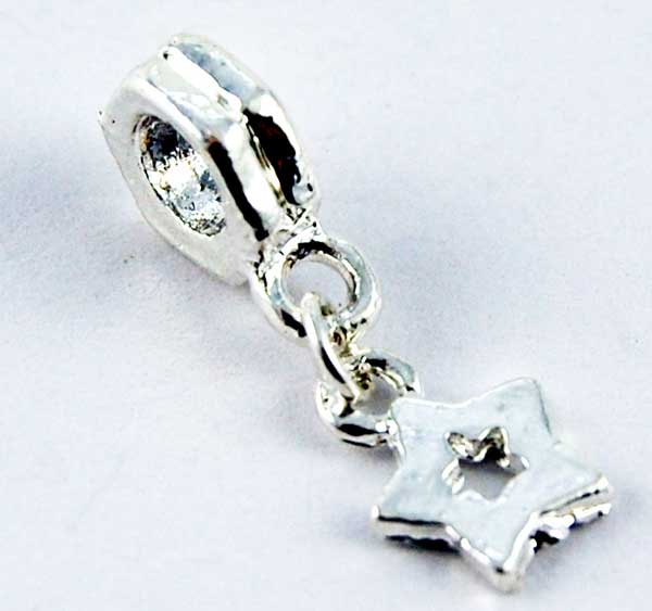 Cleopatra Silver Plated Charm Beads Sold In Packs Of 3