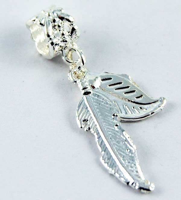 Cleopatra Silver Plated Charm Beads Sold In Packs Of 3