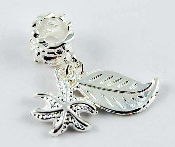 Cleopatra Silver Plated Charm Beads Sold In Packs Of 3