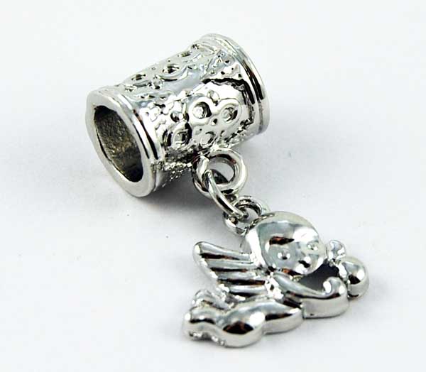 Cleopatra Silver Plated Charm Beads Sold In Packs Of 3