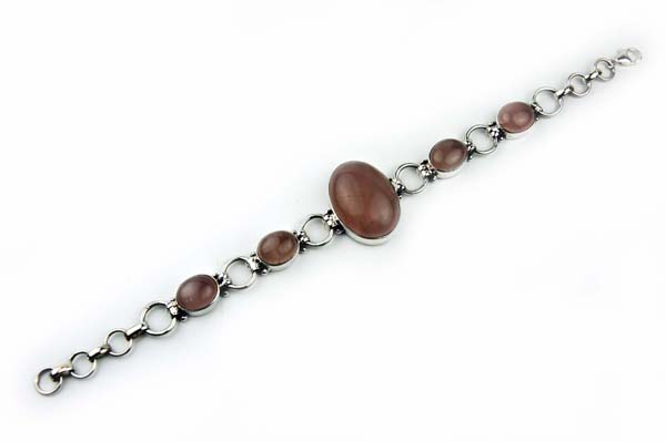 BRACELET ROSE QUARTZ 20.5CM
