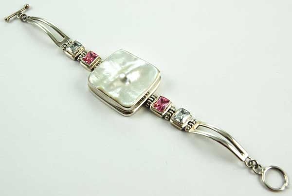 Silver Mother Of Pearl Bracelet 925