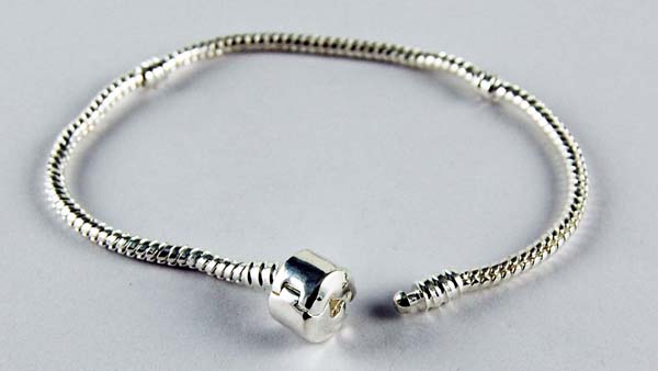 Cleopatra Silver Plated Bracelet Chain For Charm Beads 21cm
