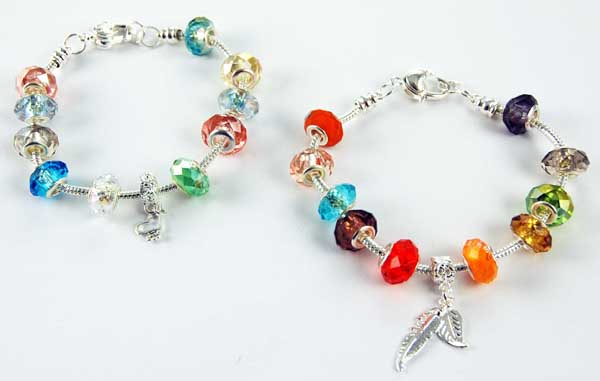 Charm Bracelet Locket Faceted