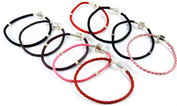 Leather Charm Bracelet 17cm Price Is Per Bracelet