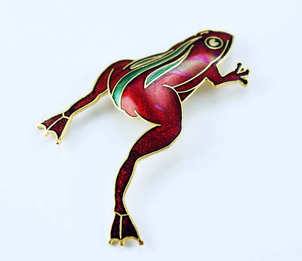 Brooch Frog Leaping