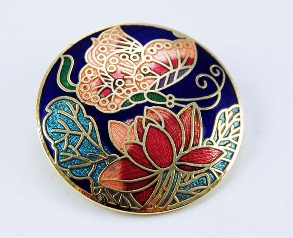 Brooch Butterfly Floral