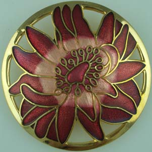 CLOISONNE BROOCH FLOWER