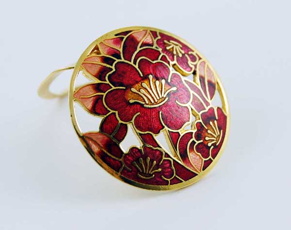 Cloisonne Hairclip Assorted Colours