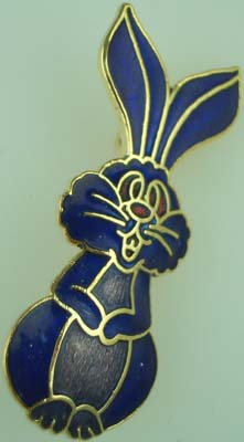 CLOISONNE BROOCH BUNNY