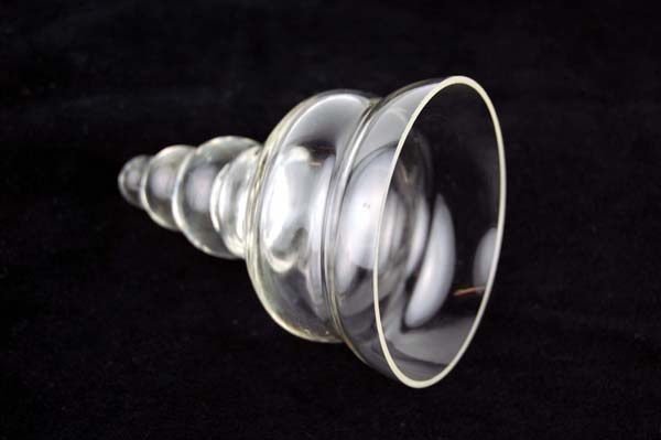 GLASS INSERTS FOR CANDLE HOLDERS CONE SHAPE CLEAR 5pcs