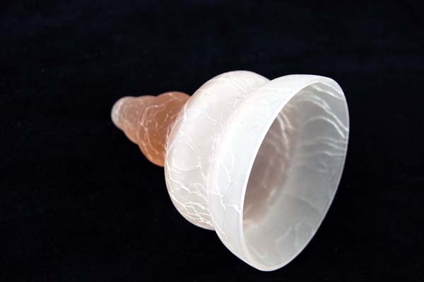 Glass Inserts For Candle Holders Cone Shape Peach 5pcs