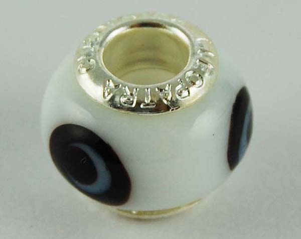 Cleopatra Silver Plated Charm Beads Sold In Packs Of Five