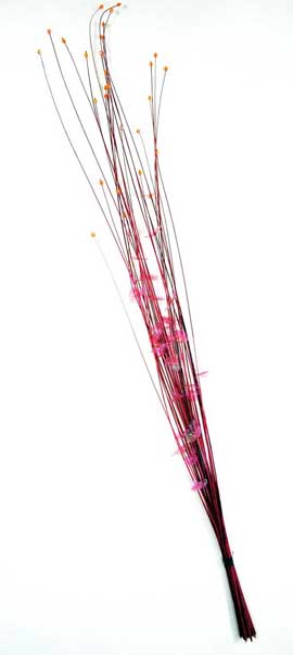 Floral Vase Decoration Red Approx 100cm
