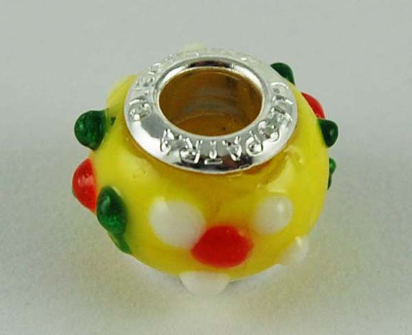 Cleopatra Silver Plated Charm Beads Sold In Packs Of Five