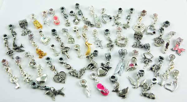 Charms Metal Dangly 50 Assorted