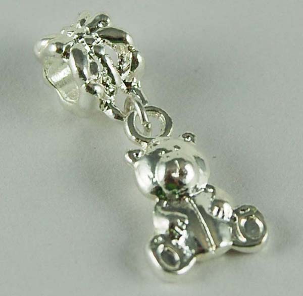 Cleopatra Silver Plated Charm Beads Stopper Sold In Packs Of Thr