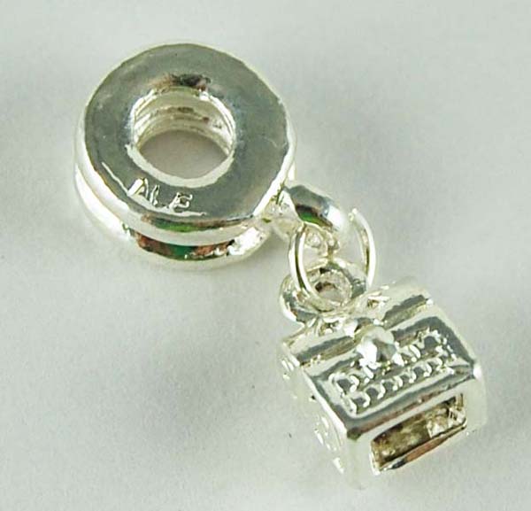 Cleopatra Silver Plated Charm Beads Stopper Sold In Packs Of Thr