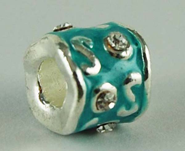 Cleopatra Silver Plated Charm Beads Stopper Sold In Packs Of Thr