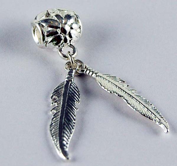 Cleopatra Silver Plated Charm Beads Stopper Sold In Packs Of 3
