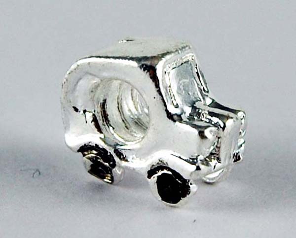 Cleopatra Silver Plated Charm Beads Stopper Sold In Packs Of Fiv