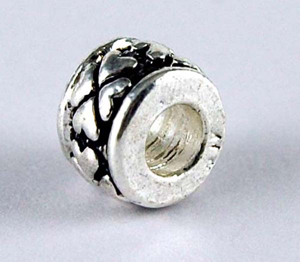 Cleopatra Silver Plated Charm Beads Stopper Sold In Packs Of Fiv